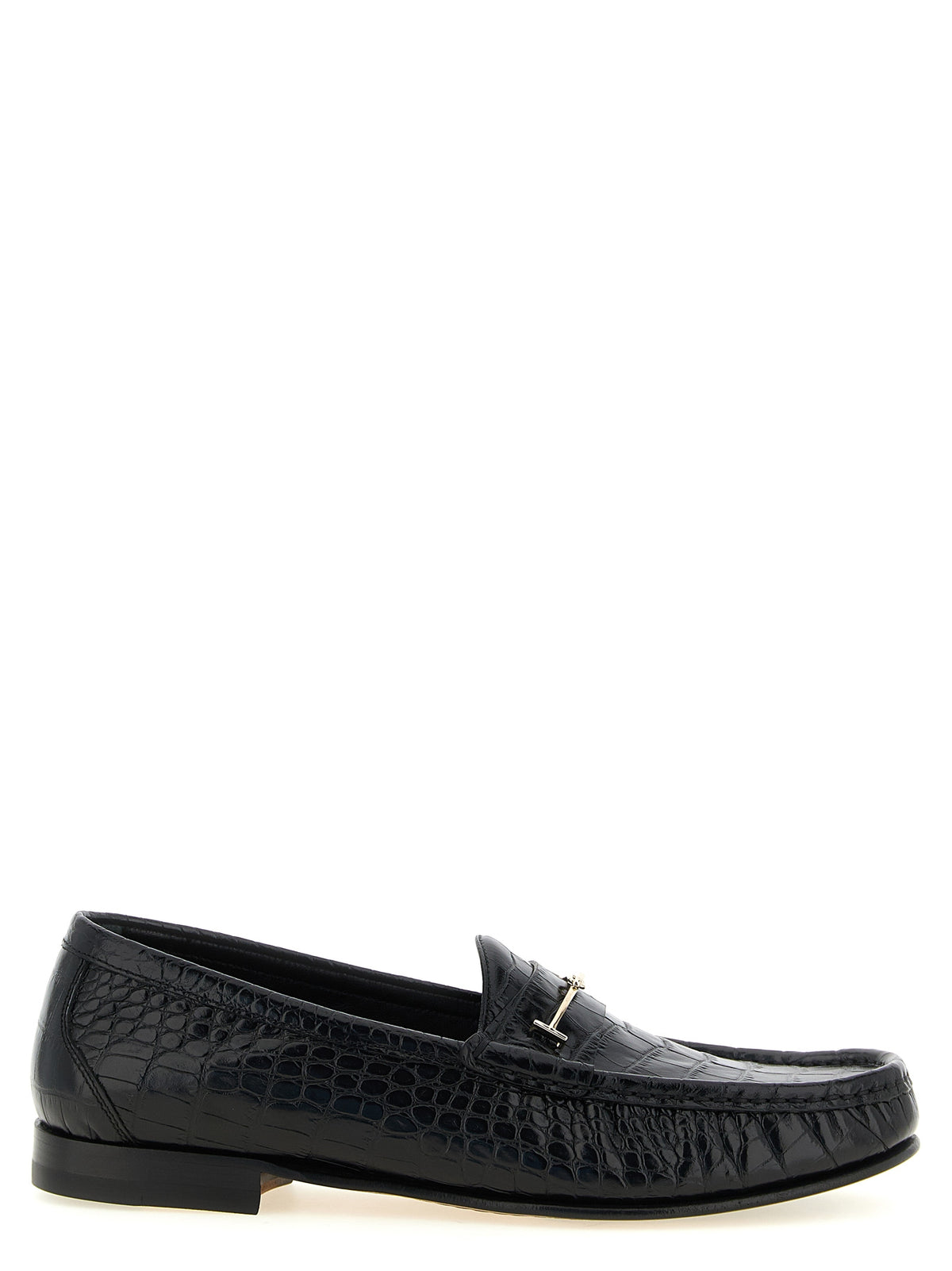 Tom Ford Black Calfskin Slip-On Loafers