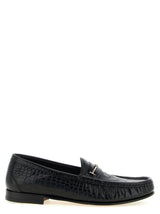 Tom Ford Black Calfskin Slip-On Loafers