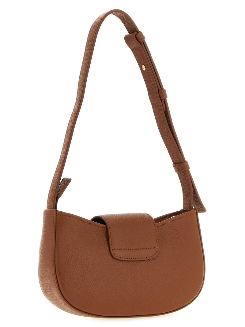 Ferragamo Gabry Brown Calfskin Shoulder Bag