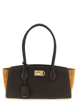 Ferragamo Brown Calfskin Shoulder Bag