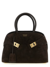 Ferragamo Brown Goatskin Handbag