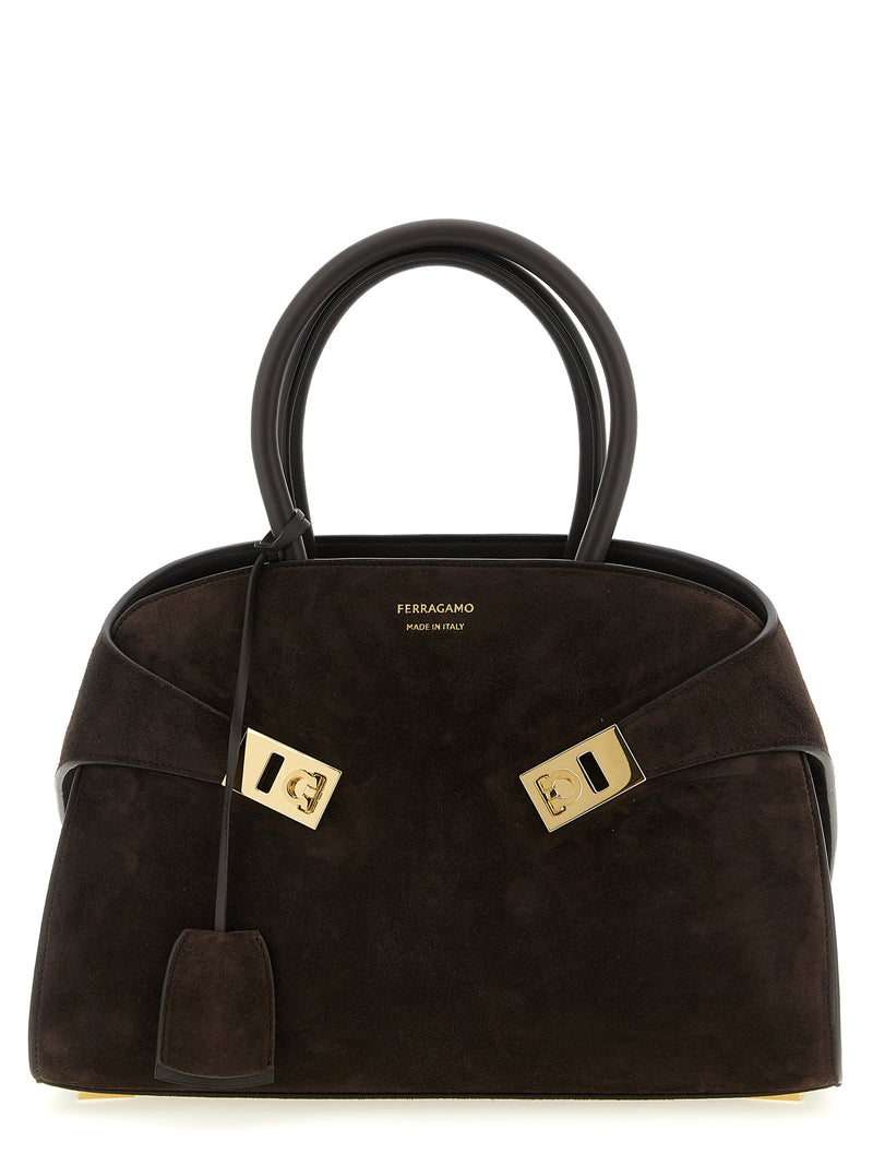 Ferragamo Brown Goatskin Handbag - Hug Th (S)