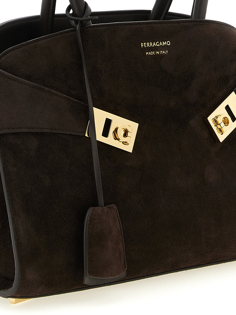 Ferragamo Brown Goatskin Handbag - Hug Th (S)