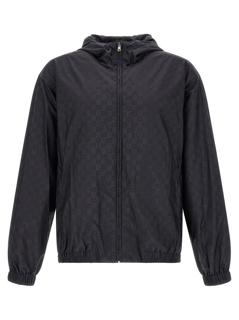 Gucci Black Polyamide Shell Jacket for Men