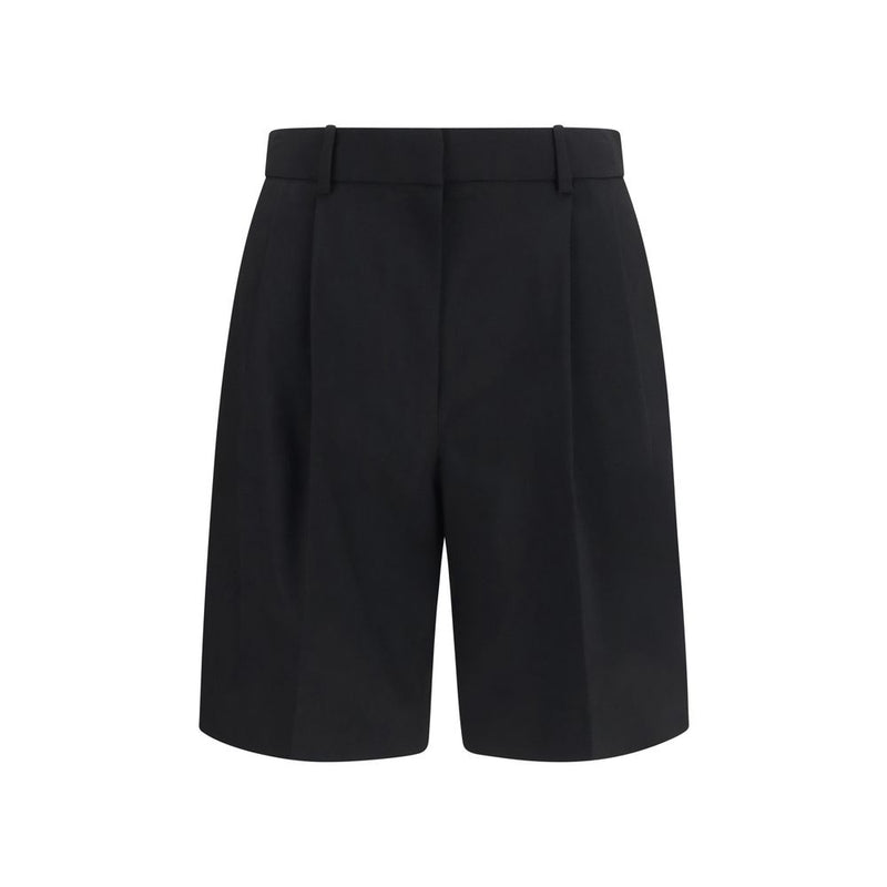Khaite Black Wool Oves Aries Bermuda Shorts