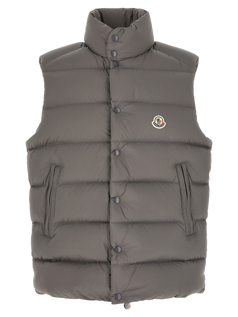 Moncler Tibb Gray Polyamide Sleeveless Jacket