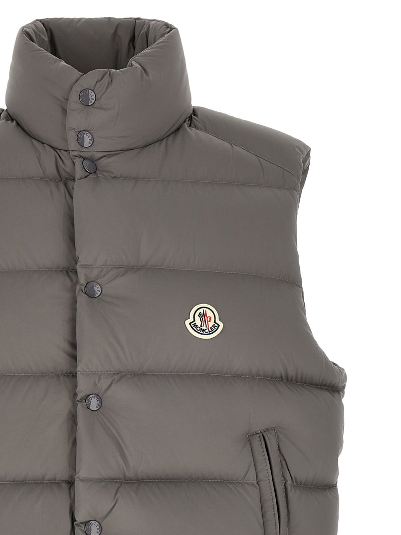 Moncler Tibb Gray Polyamide Sleeveless Jacket