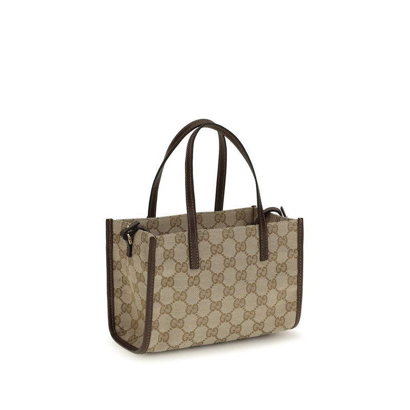 Gucci Beige Cotton Shoulder Bag