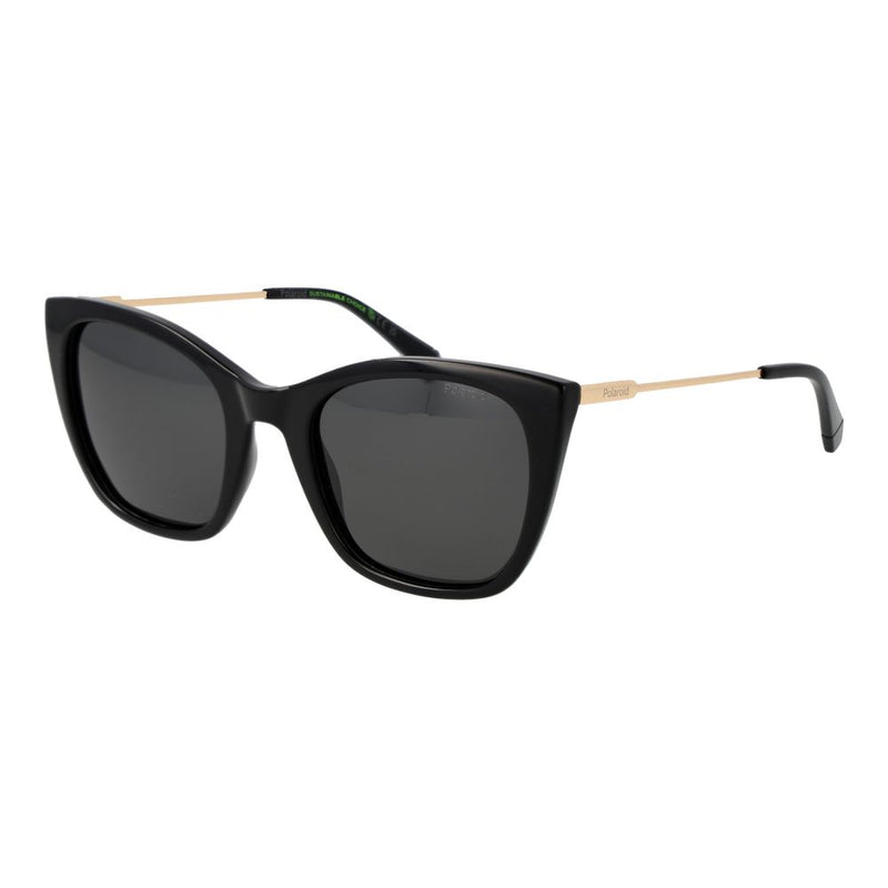 Polaroid Black Polyester Cat Eye Sunglasses for Women