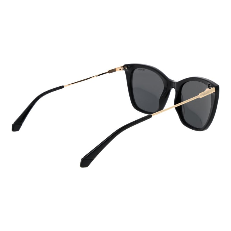 Polaroid Black Polyester Cat Eye Sunglasses for Women