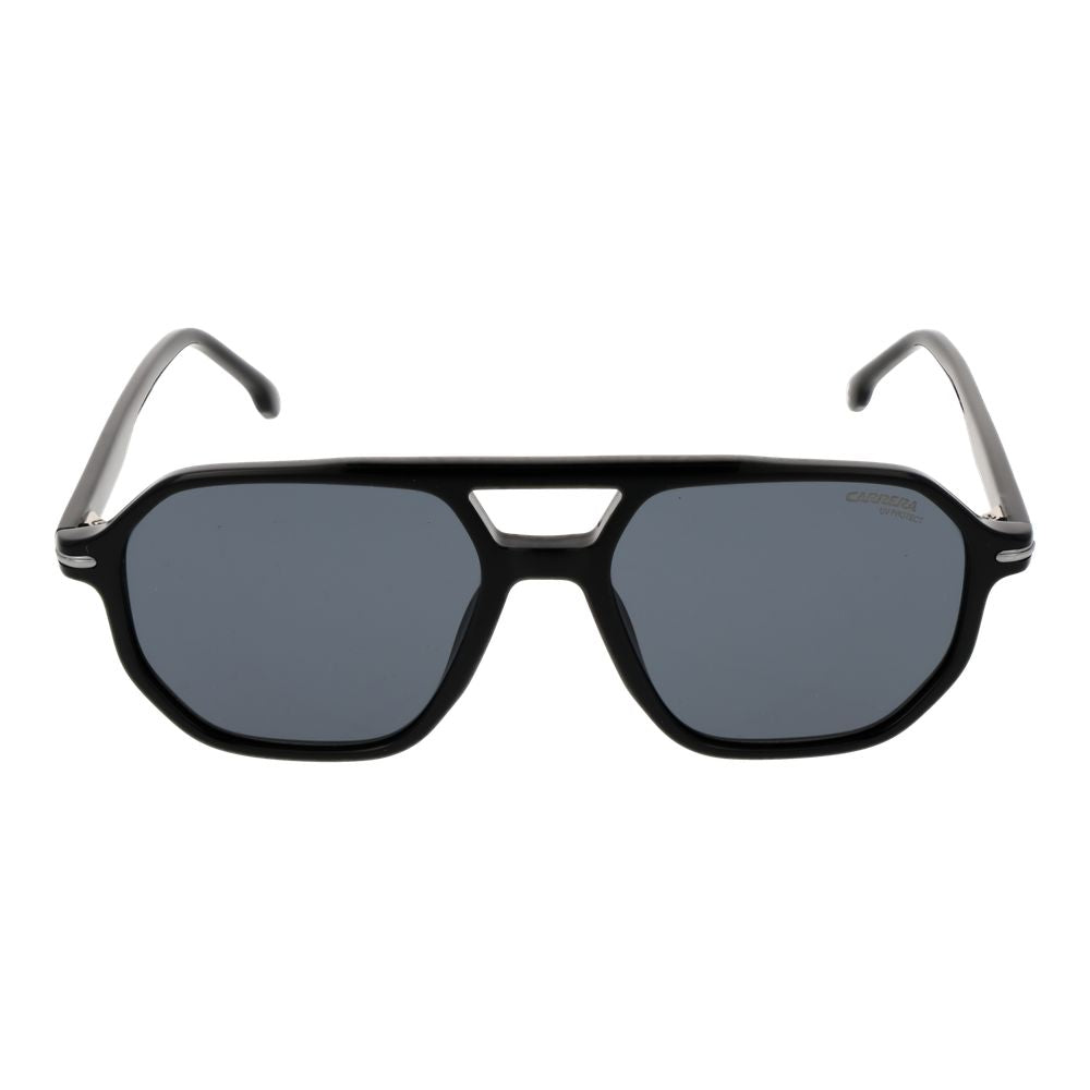 Carrera Black Men Sunglasses - Stylish Geometric Design