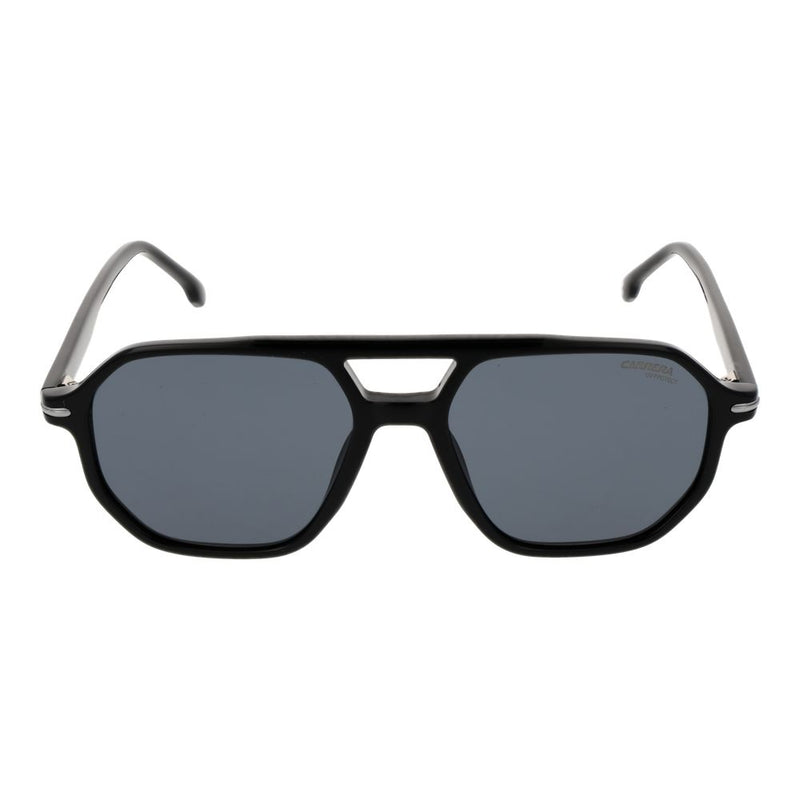 Carrera Black Men Sunglasses - Stylish Geometric Design