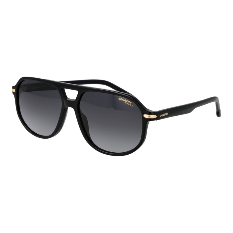 Carrera Black Acetate Aviator Sunglasses for Men