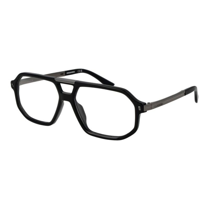 Dsquared² Black Acetate Glasses (Frames) - Stylish Men's Eyewear