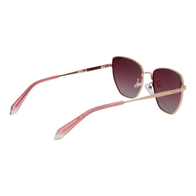 Polaroid Gold Metal Sunglasses for Women