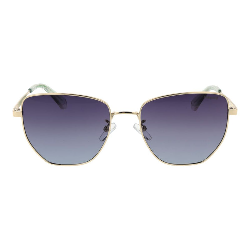 Polaroid Gold Metal Sunglasses for Women