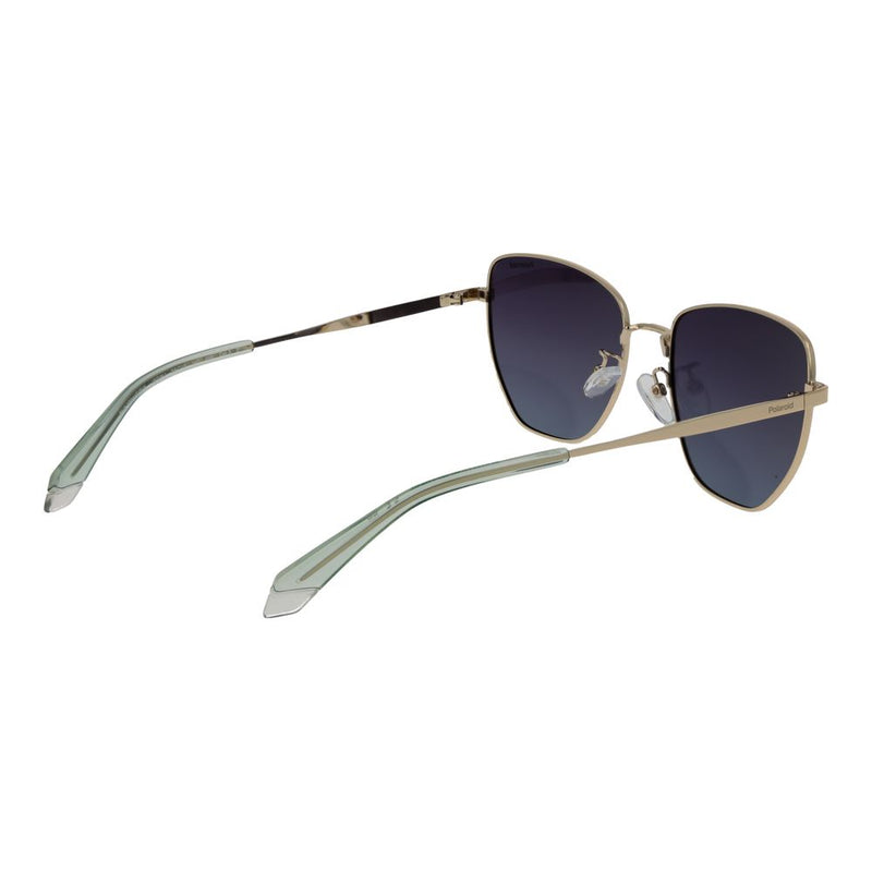 Polaroid Gold Metal Sunglasses for Women