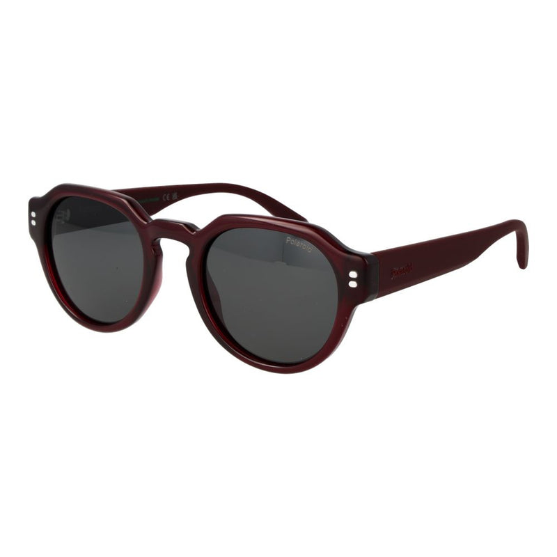 Polaroid Burgundy Polycarbonate Sunglasses for Unisex