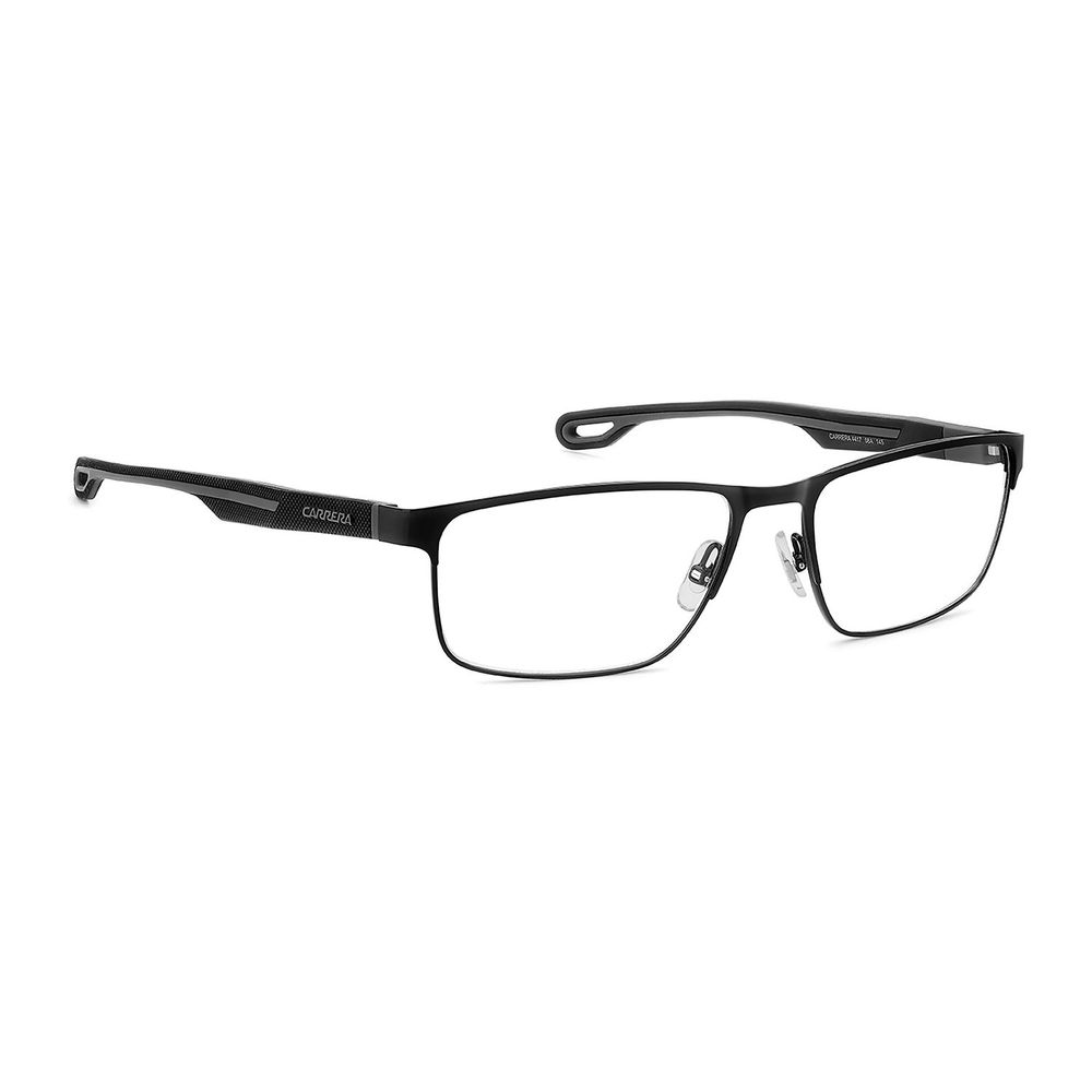 Carrera Black Metal Glasses (Frames) - Stylish Rectangle Design