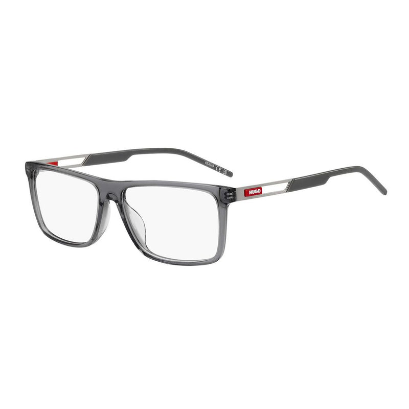 Hugo Boss Gray Plastic Glasses Frames for Men