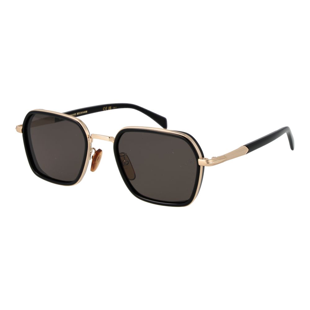 David Beckham Gold Metal Sunglasses for Men