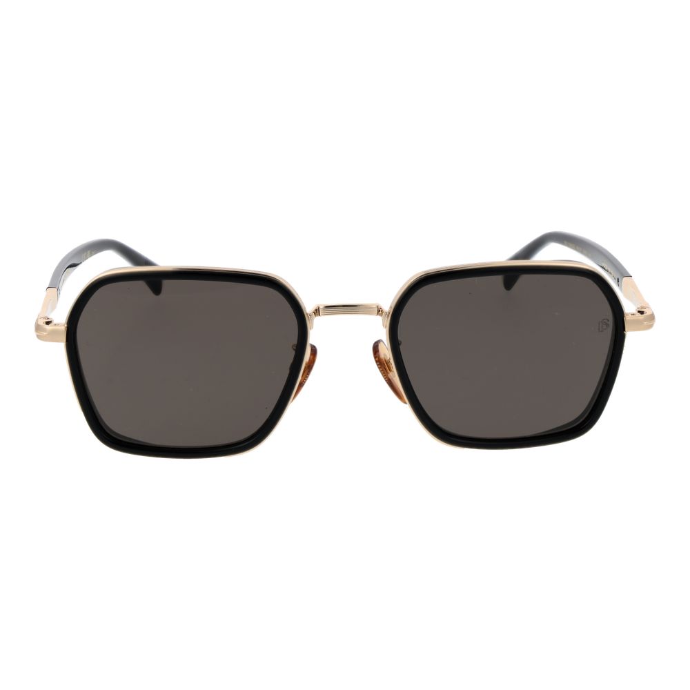David Beckham Gold Metal Sunglasses for Men