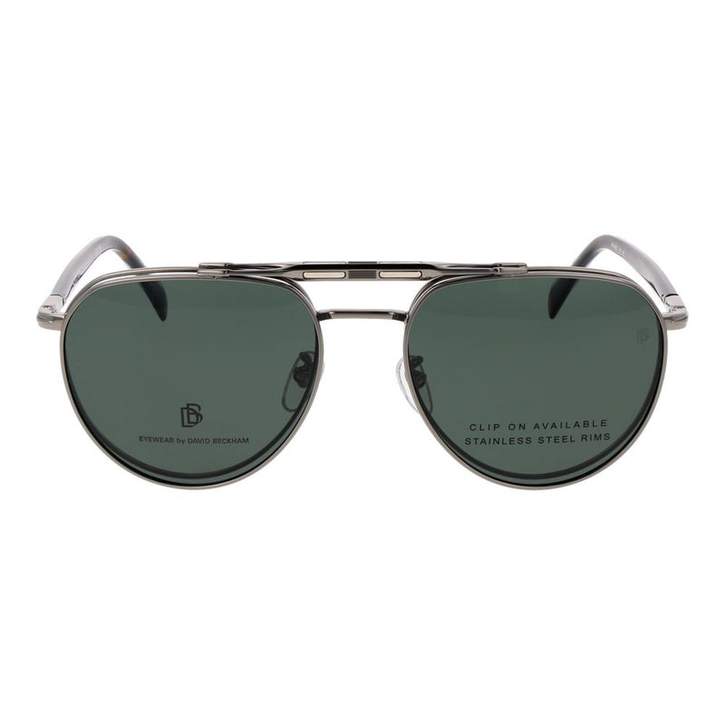David Beckham Silver Metal Aviator Glasses (Frames)