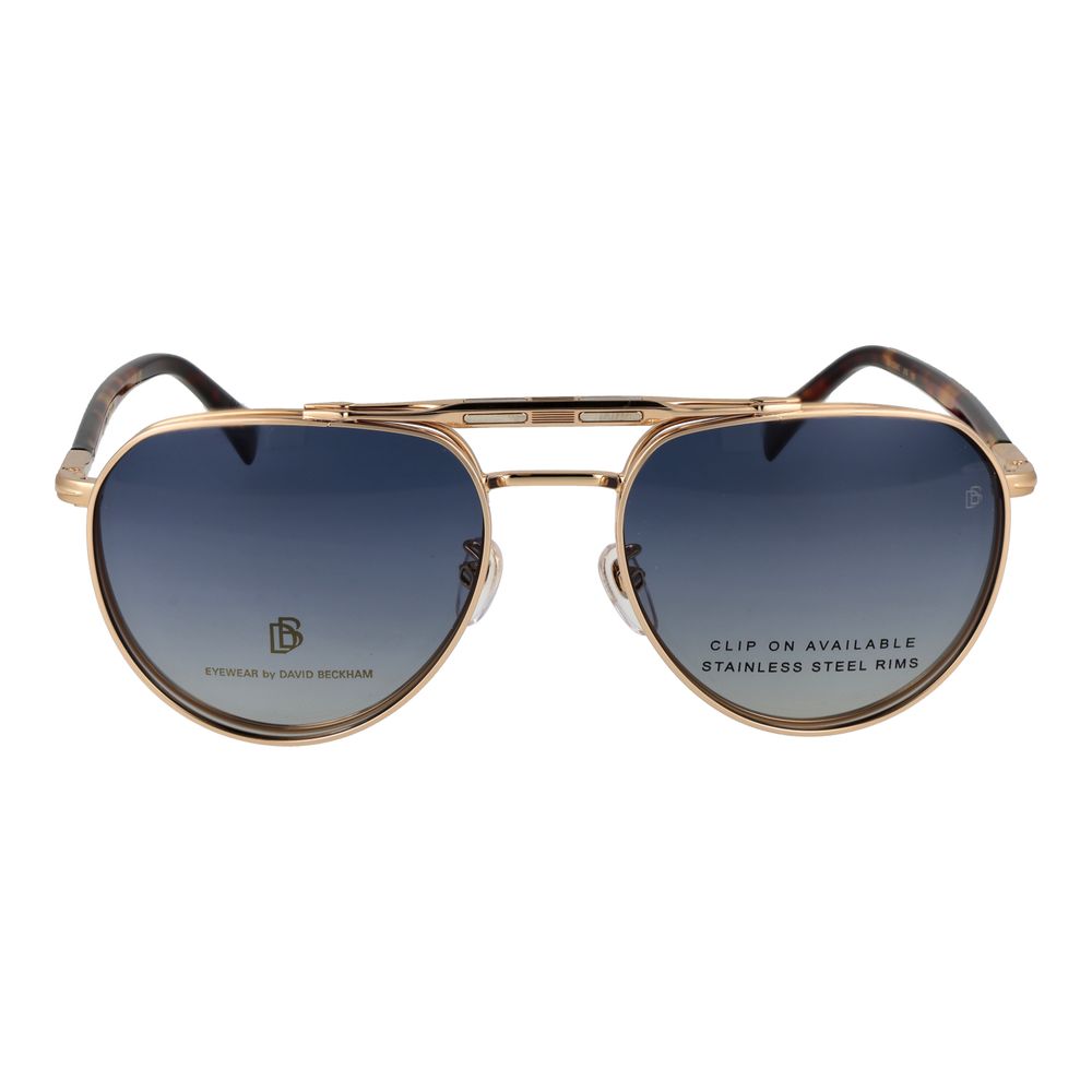 David Beckham Gold Metal Aviator Glasses (Frames)