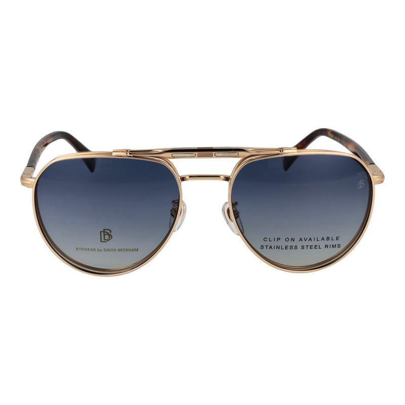 David Beckham Gold Metal Aviator Glasses (Frames)