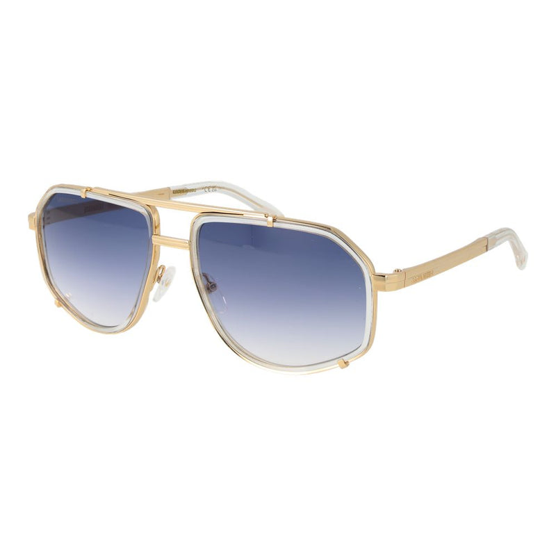 Dsquared² Gold Metal Sunglasses for Men