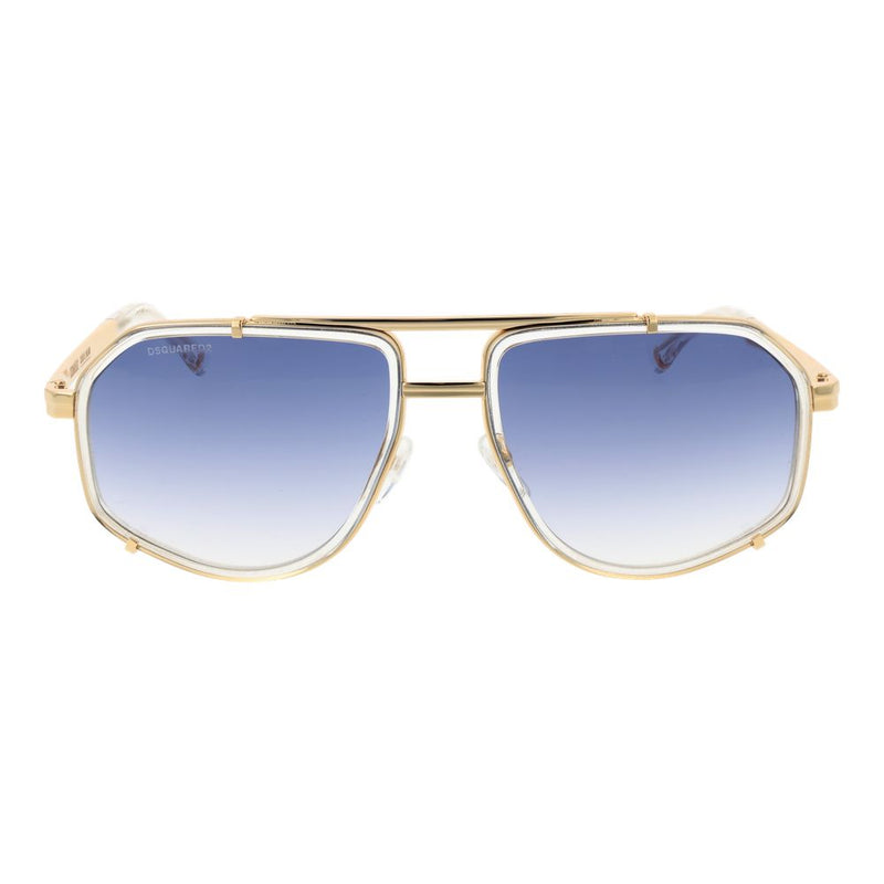 Dsquared² Gold Metal Sunglasses for Men