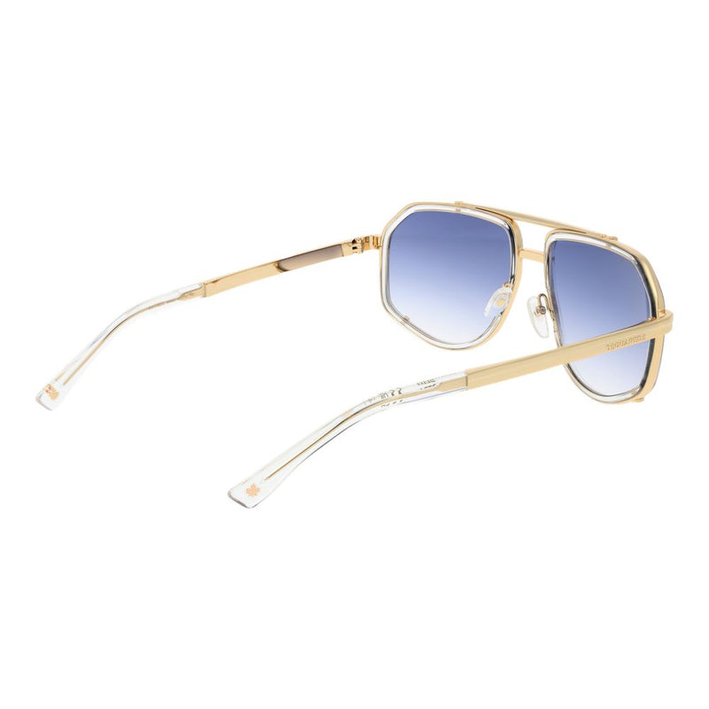 Dsquared² Gold Metal Sunglasses for Men