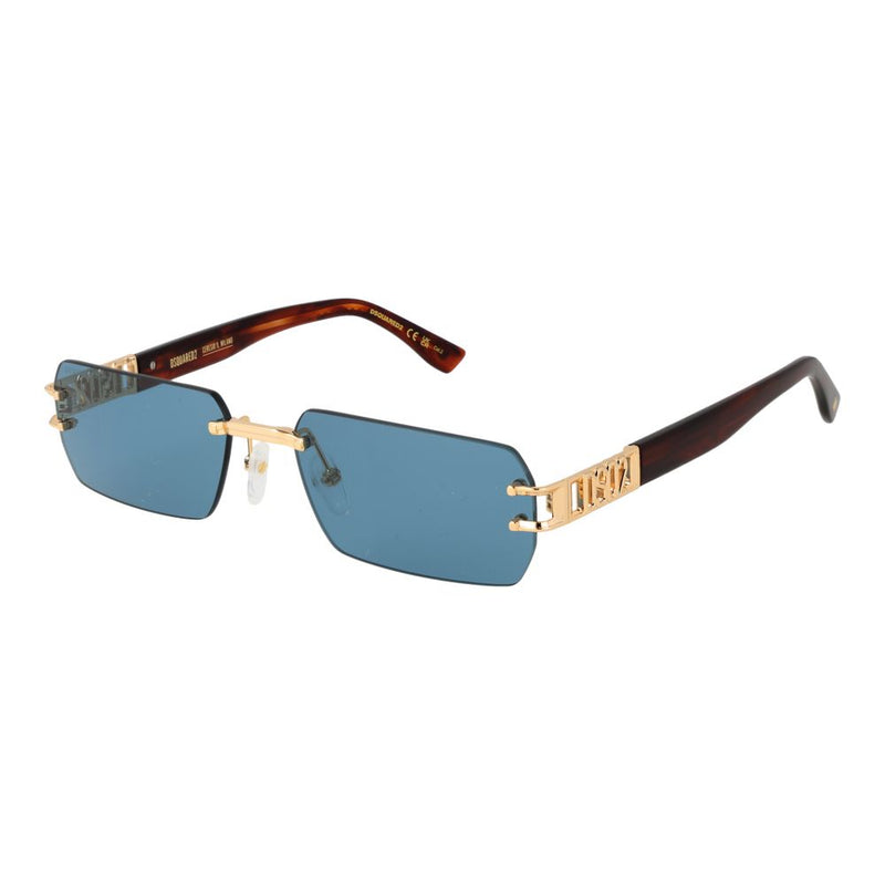 Dsquared² Gold Metal Sunglasses for Men
