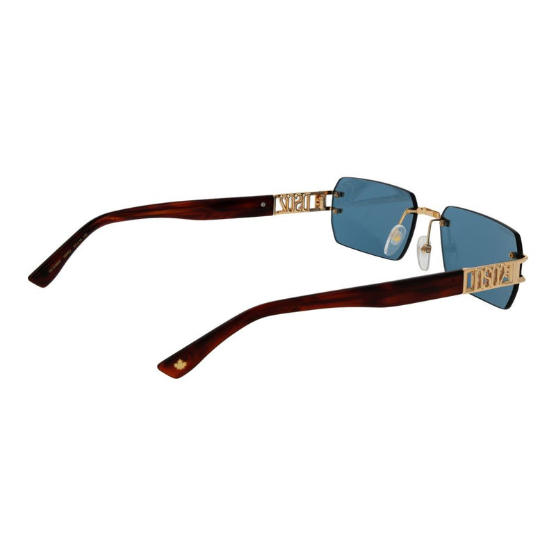Dsquared² Gold Metal Sunglasses for Men
