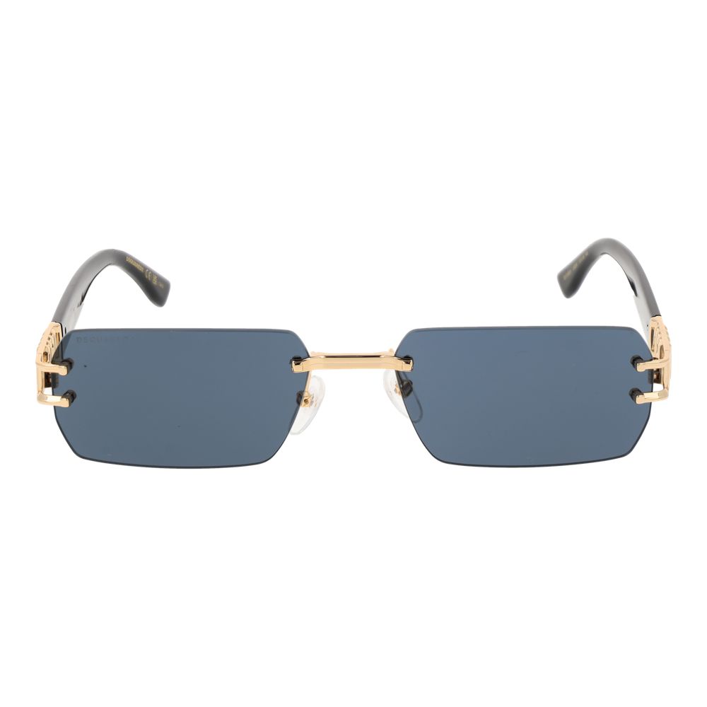 Dsquared² Gold Metal Sunglasses for Men