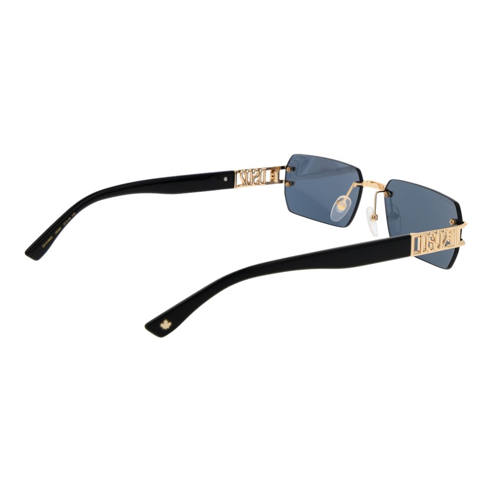 Dsquared² Gold Metal Sunglasses for Men