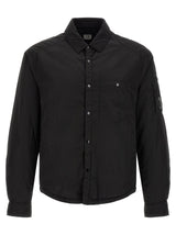 C.P. Company Black Polyamide Full-Length Jacket