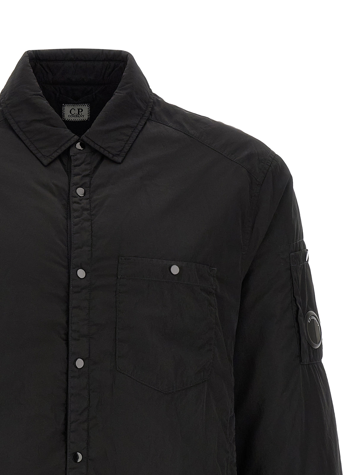 C.P. Company Black Polyamide Full-Length Jacket