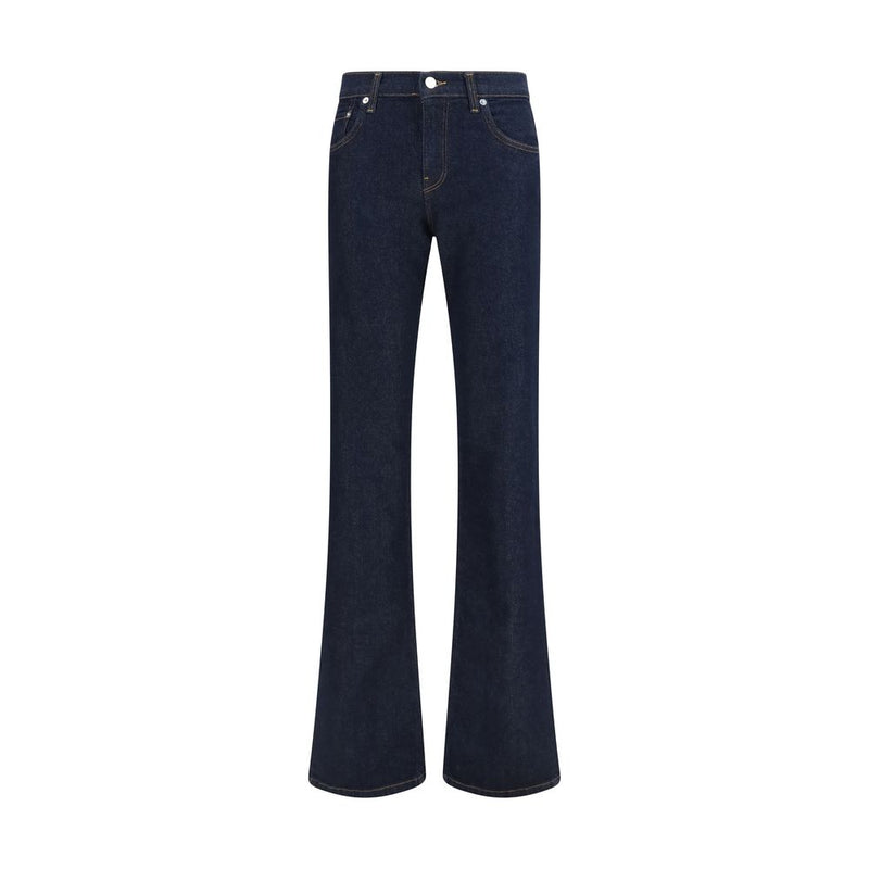 Haikure Blue Cotton Flared Jeans for Women