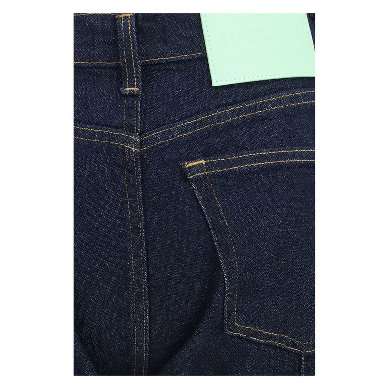 Haikure Blue Cotton Flared Jeans for Women