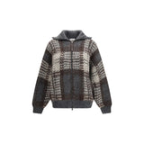 Brunello Cucinelli Gray Mohair Cardigan