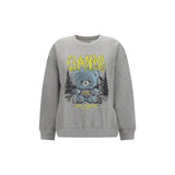 Ganni Gray Cotton Sweatshirt