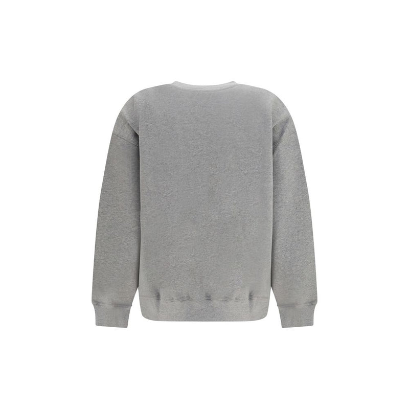 Ganni Isoli Teddy Forest Sweatshirt in Gray