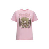 Ganni Multicolor Cotton T-Shirt