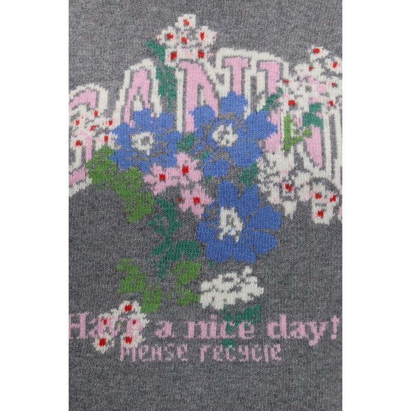 Ganni Gray Wool Oves Aries Sleeveless Sweater