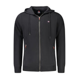Norway 1963 Black Cotton Sweatshirt with Zip Pockets