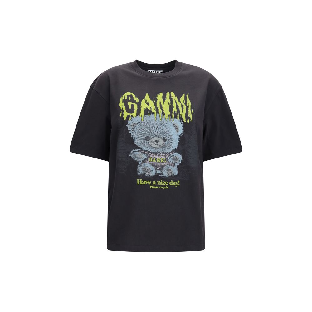 Ganni Gray Cotton Sweatshirt