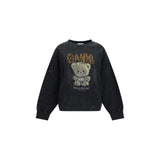 Ganni Gray Cotton Sweatshirt