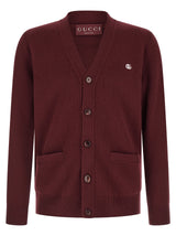 Gucci Bordeaux Cashmere Cardigan