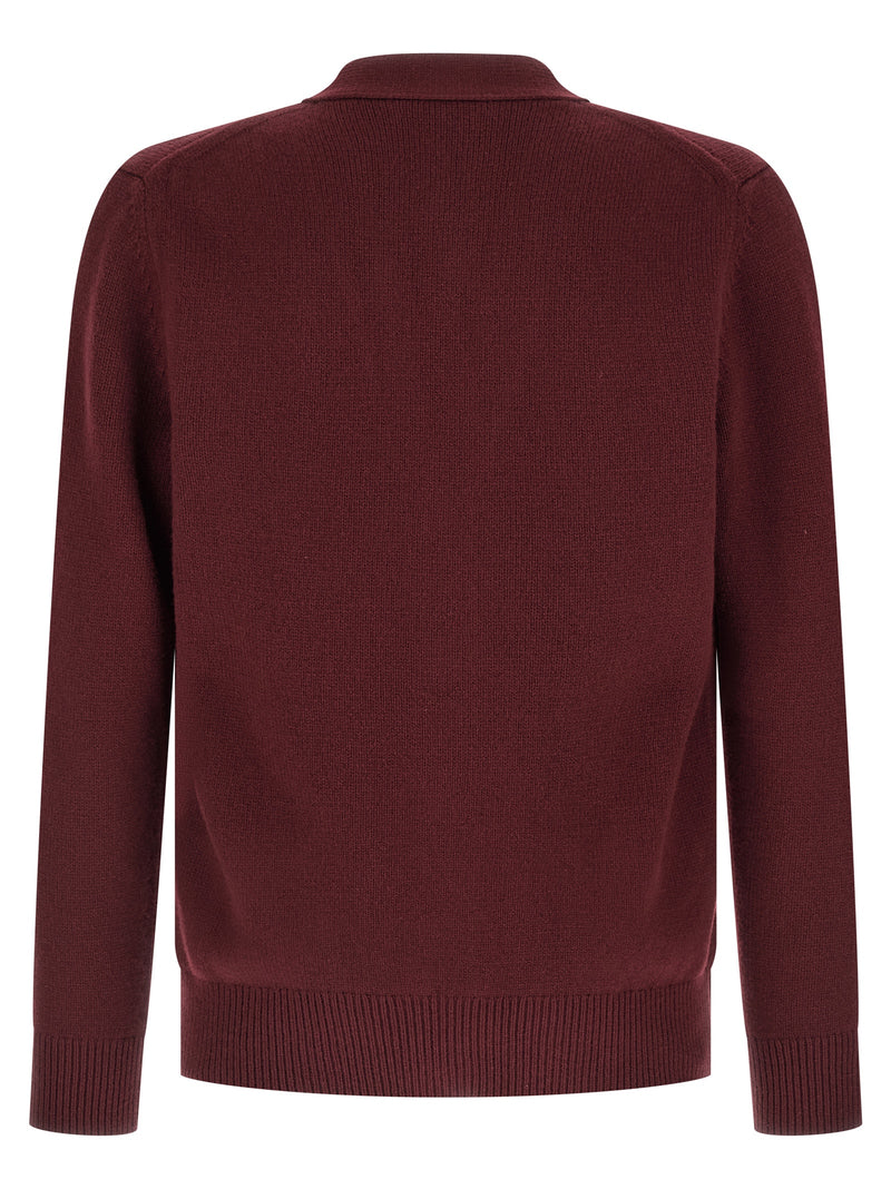 Gucci Bordeaux Cashmere Cardigan for Men